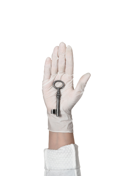 person wearing white shorts with black bracelet
