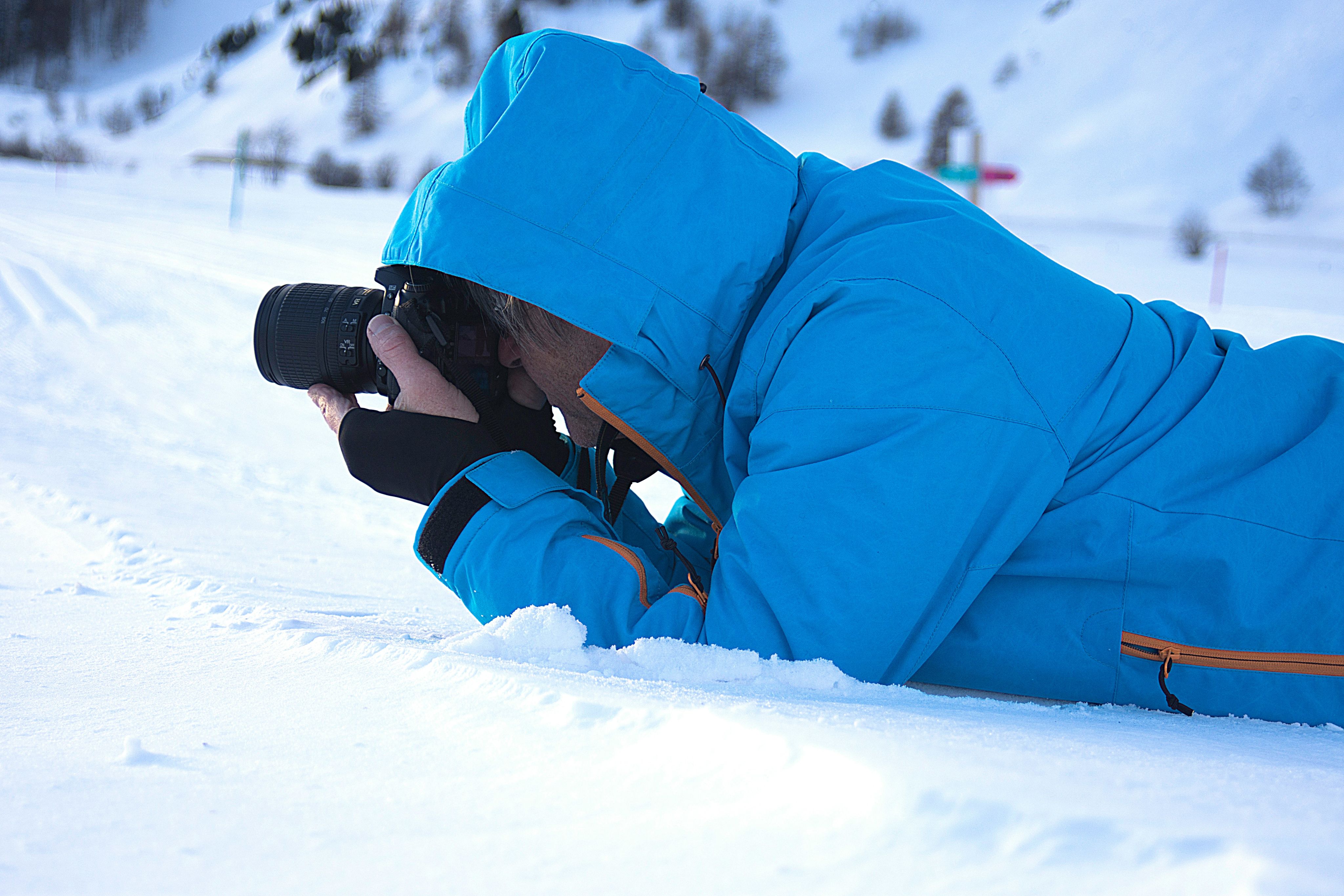man taking photo