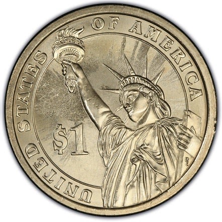 gold round coin on white surface