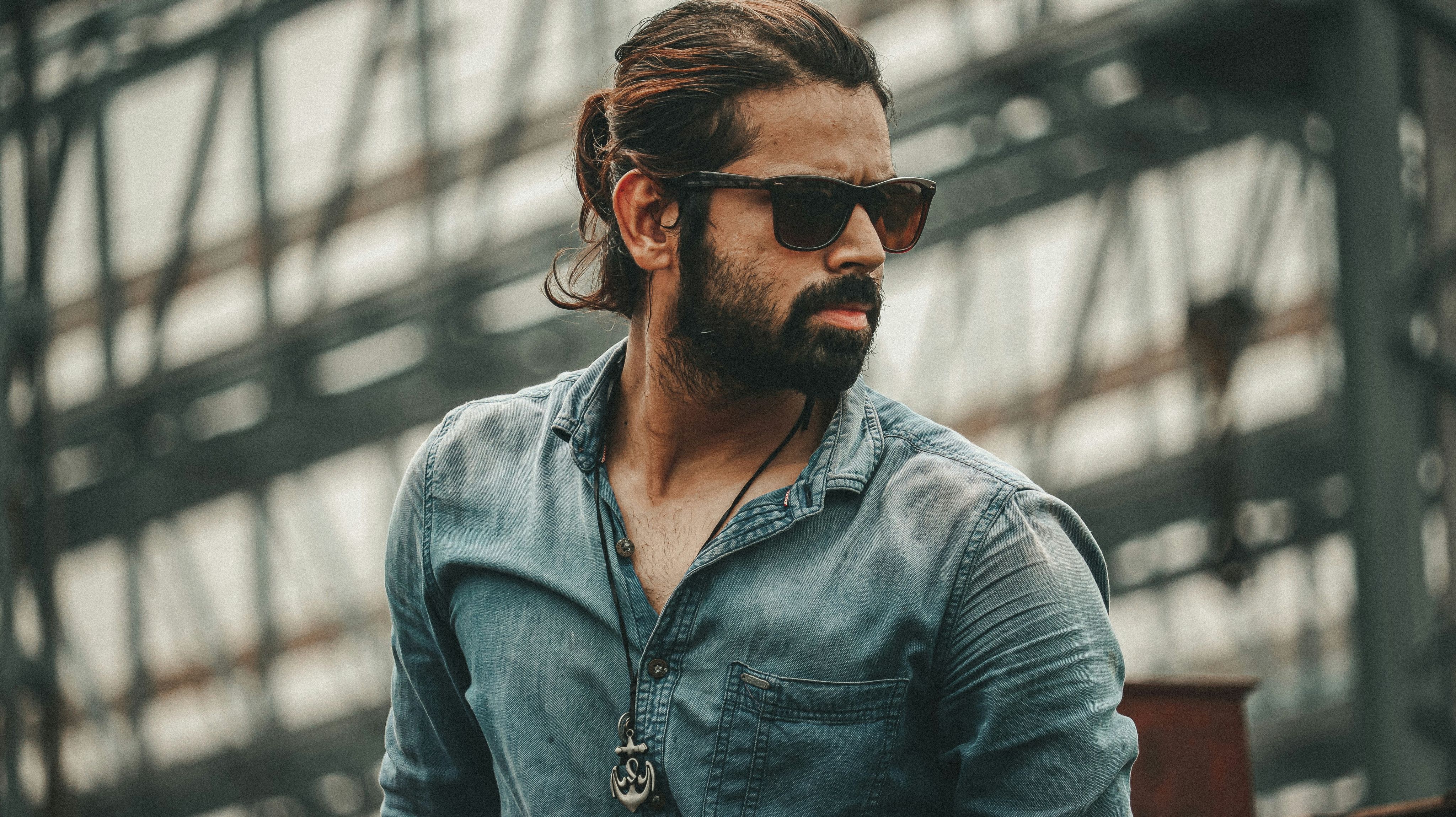 a man wearing sunglasses